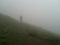 Riding away into the fog