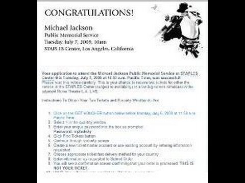 Chicagoan wins tickets to Michael Jackson memorial - Too bad he couldn't go