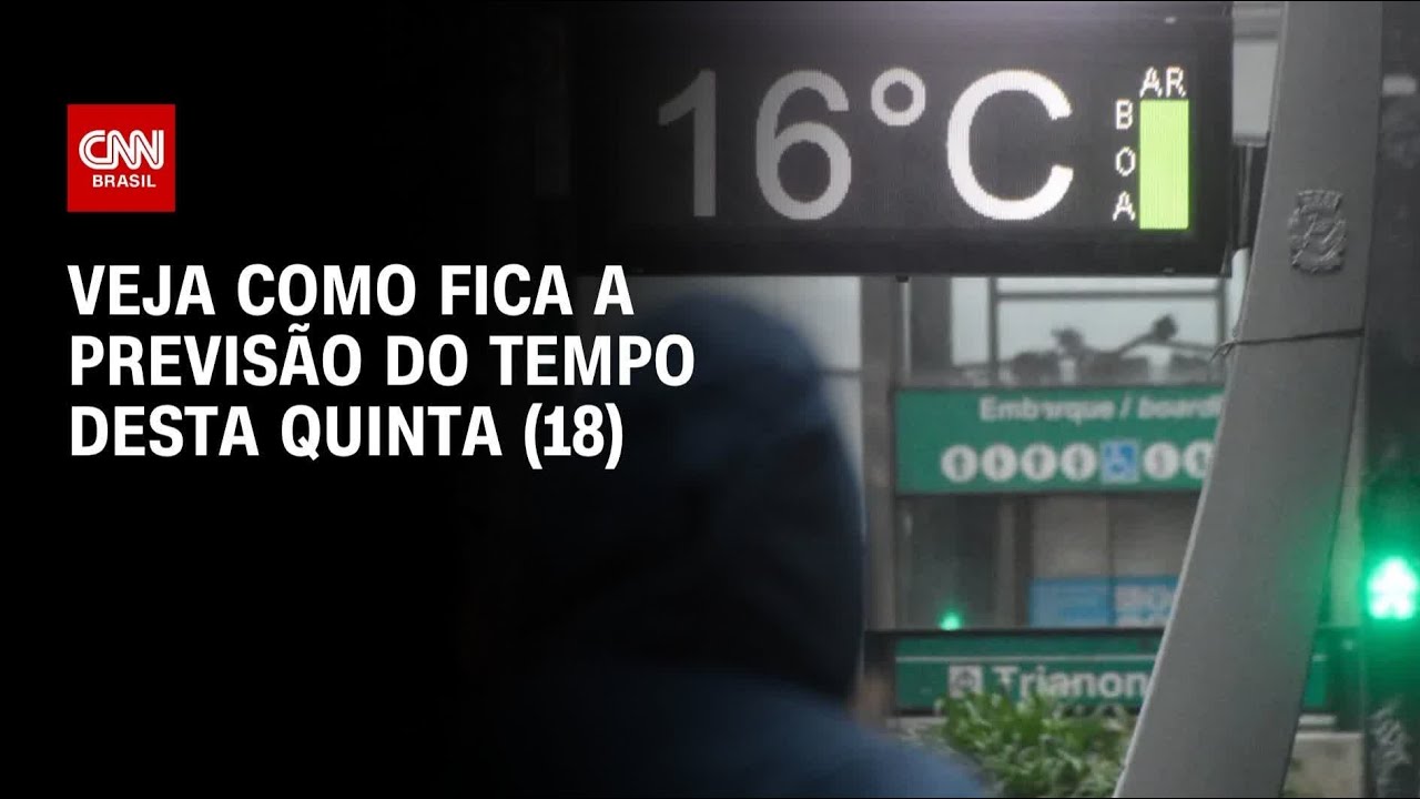 Previsão do tempo: Quinta-feira (18) será gelada nos estados do Centro-Sul | CNN PRIME TIME