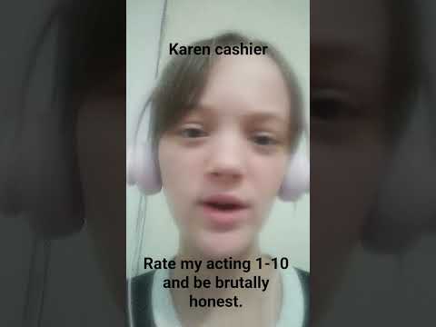 Rate my acting