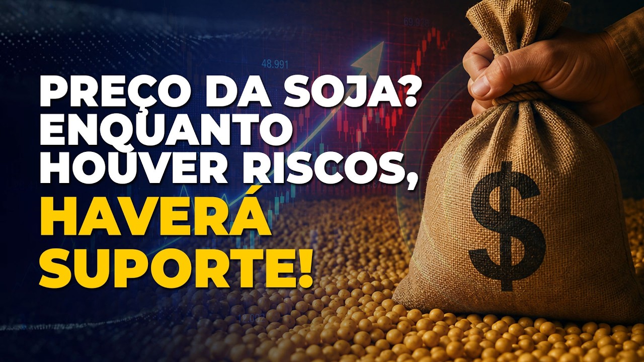 SOJA: ENQUANTO HOUVER RISCOS E DÚVIDAS, HAVERÁ SUPORTE PARA OS PREÇOS!