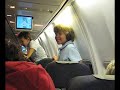 anoying litte kid in the airplane
