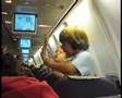 anoying litte kid in the airplane