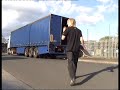 Skater Ollies out of a Truck