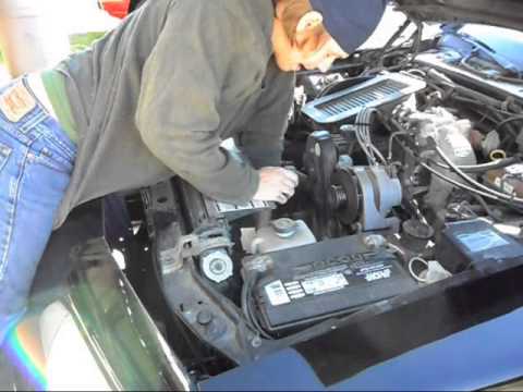 how to change engine belt