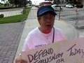 Hardcore Cubans Protest Obama in Miami US Mayors Conference