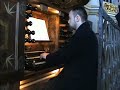 Gabor Soos plays organ in Freiberg