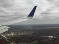 Onboard Continental Boeing 737-800 Landing in Cleveland