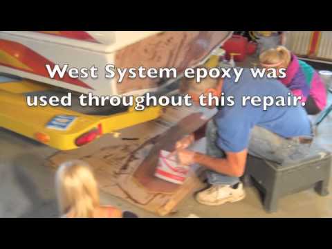 how to repair zodiac transom