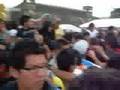 Luvia de botellas con pipi Zocalo, DF
