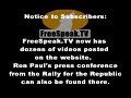 Ron Paul Press Conference at the Rally for the Republic Ron Paul Press Conference at the Rally for the Republic