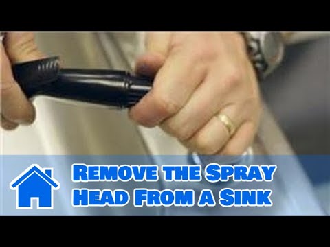 how to remove spray nozzle from kitchen sink
