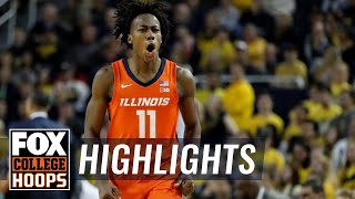 Dosunmu's career day lifts Illinois past Michigan in final seconds | FOX COLLEGE HOOPS HIGHLIGHTS by FOX Sports