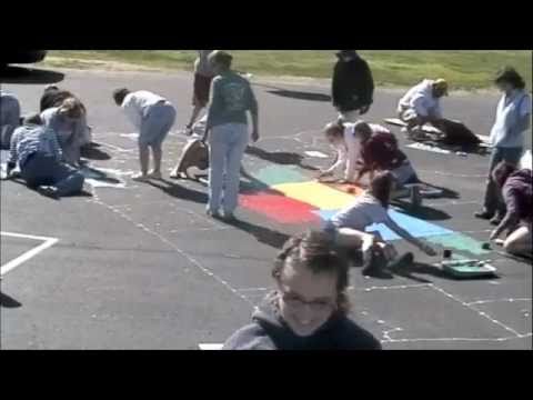 how to paint us map on playground