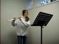 12 years old flutist plays Burton Sonatina 3rd mvt