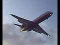 fokker 100 landing in valencia rwy 12