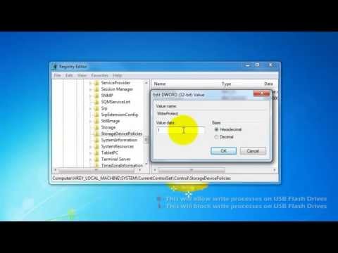 how to write protect a usb
