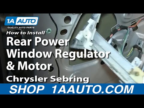 How To Install Replace Rear Power Window Regulator and Motor 2001-06 Chrysler Sebring