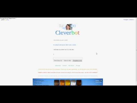 how to prove cleverbot is a robot