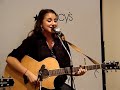 This striking new talent performs live at Macy's in Manhattan for a Rolling Stone/Lucky Jeans promotional event.