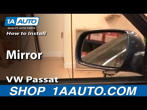 How To Install Replace Broken Side Rear View Mirror VW Passat 98-01 1AAuto.com