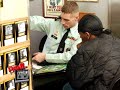 black guy punks military recruiter