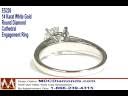videos de Platinum Tapered Cathedral Solitaire Engagement Ring Setting ES226 MDC NYC