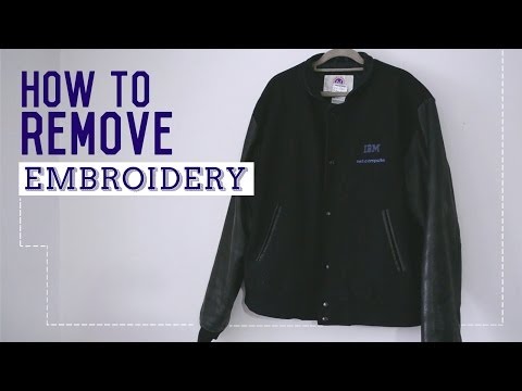 how to remove embroidered patch