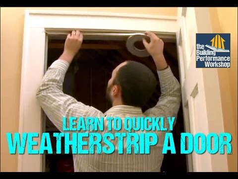 how to weather stripping door