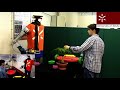Robot helping human in joint construction task Robot helping human in joint construction task