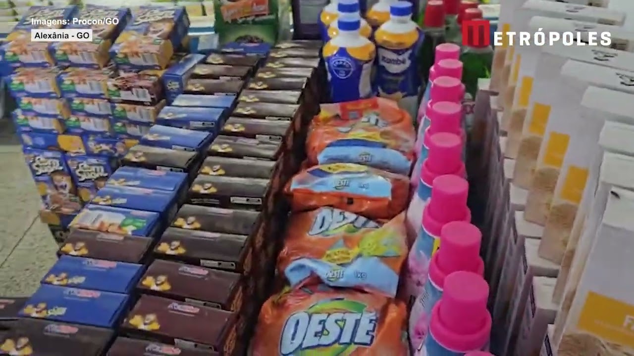 Procon-GO apreende mais de 600 produtos vencidos em mercados de Alexânia