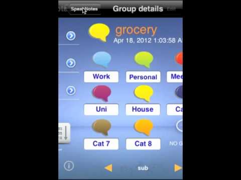 how to organize notes on iphone