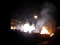 Waterval van 6 meter vuur op De Hoek in Nieuwveen - Vuurwerk