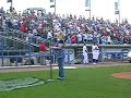 Connie Edinger sings National Anthem