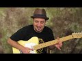 Rock and Blues Electric Guitar Solo Lesson - Double stops 3 ways fender telecaster