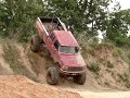 HUGE FORD DIESEL MUD TRUCK Climbs GIANT Hill