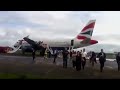 Heathrow plane 'fire': Passenger video shows landing and evacuation Passenger video of the British Airways plane as it makes an emergency landing at Heathrow Airport. There are reports from passengers that the right-hand engi...