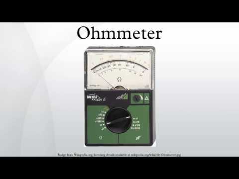 how to adjust ohm meter