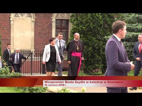 Wizyta wicepremier Beaty Szydło w katedrze w Sosnowcu