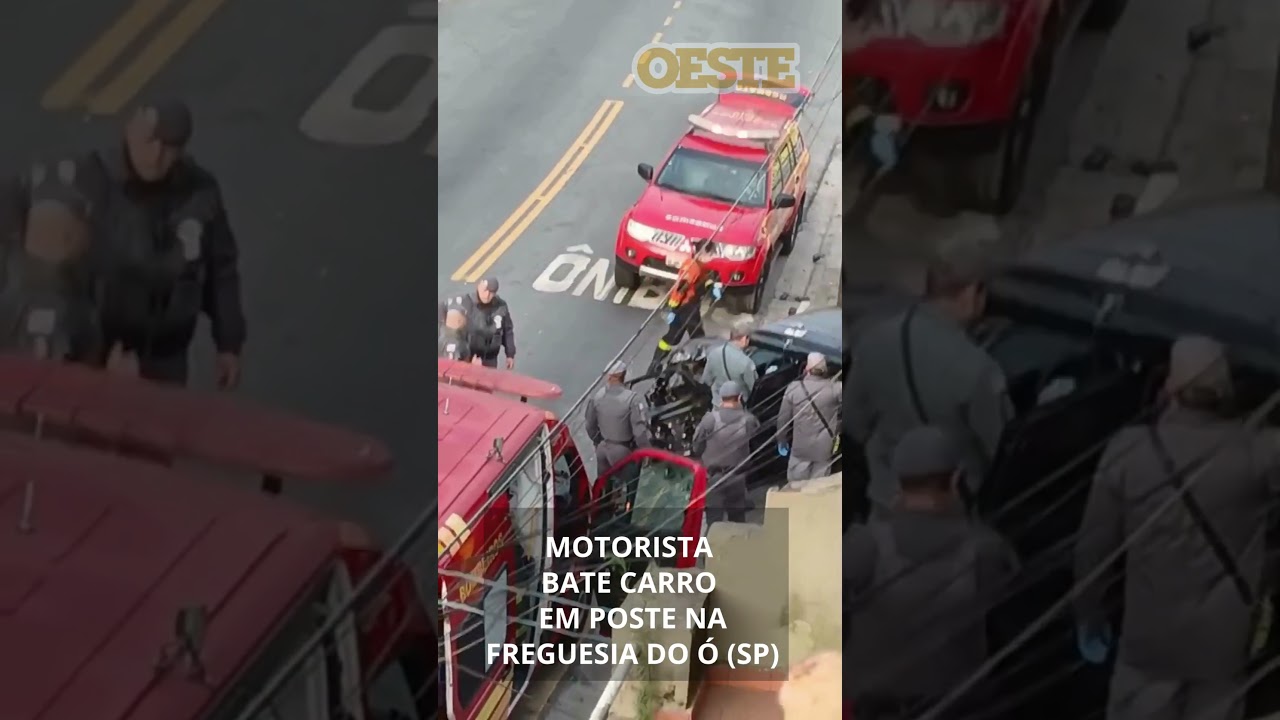 Motorista Bate Carro Em Poste Na Freguesia Do Ó (Sp)