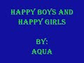 Happy boys and happy girls with lyrics