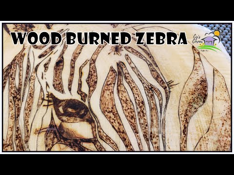Wood Burned Zebra – Cy's Corner