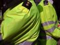 G20 bank of england protest City of London copper refusing to give number after illegal s60 search.