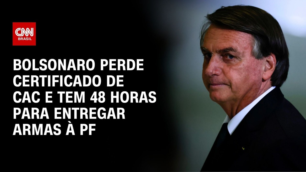 Bolsonaro tem 48 horas para entregar armas registradas à PF | BOLETIM CNN