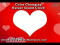 Color Changing Nature Sounds Clock