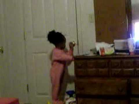 One Yr. Old cant reach light....