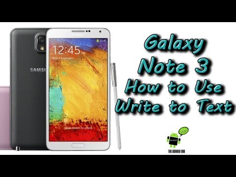 how to turn writing into text on note 4