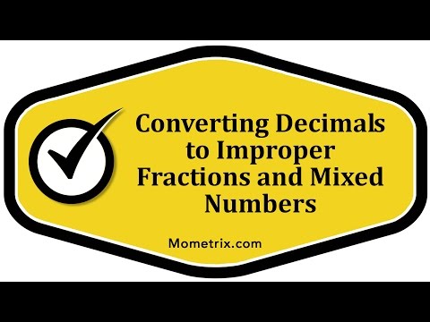 how to turn improper fractions into decimals