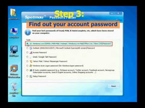how to discover msn password