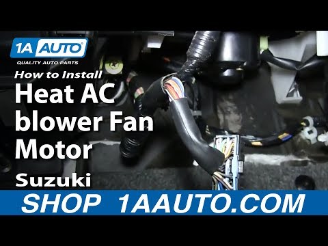 How To Install Replace Heat AC blower Fan Motor 2001-02 Suzuki XL-7